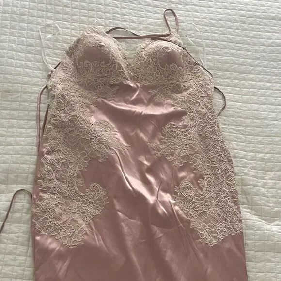 Lulus Fantasy Come True Mauve Pink Satin Dress - Picture 5 of 5